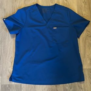 Women’s Figs Catarina One-Pocket Scrub top in Royal Blue! Size XL!
